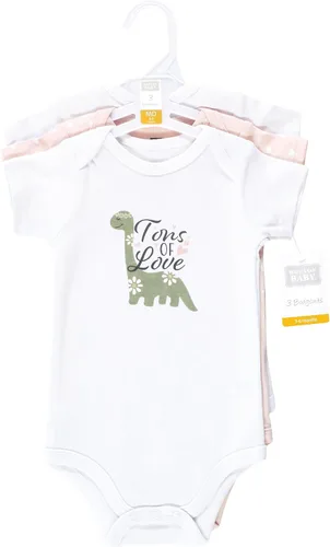 Vista 274 de Hudson Baby baby-girls Cotton Bodysuits 3-pack