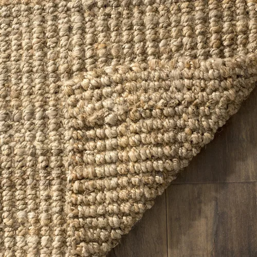 Vista 5 de Safavieh Natural Fiber Collection NF747A tapete de yute natural tejido a mano (5" x 8"), Yute, Natural