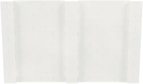 Vista 178 de EverBlock Kit de pared de 5 x 4 pies Bloques de construcción modulares Sistema de pared para edificios, pantallas y estructuras Divisor