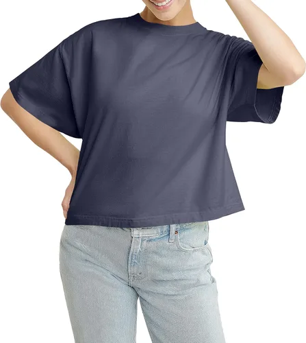 Vista 15 de Hanes Camiseta corta para mujer con cuello redondo para mujer