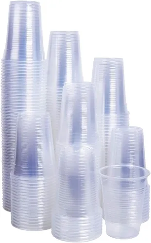 Vista 10 de TashiBox Vasos de plástico desechables para fiestas de 12 oz (rojo, 100)