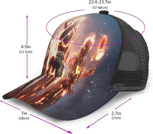 Vista 2 de Moda Unisex De_Sti-ny 2 Hu-n_TER Gorra de béisbol deportiva de algodón ajustable divertida
