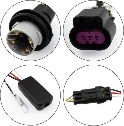 Vista 5 de 13-18 Ram 1500 2500 3500 Adaptador de cableado de conversión de faros proyectores de fábrica a luz base de reflector de fábrica, convertidores