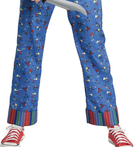 Vista 5 de Party City Chucky Disfraz de Halloween para mujer, juego infantil incluye overol