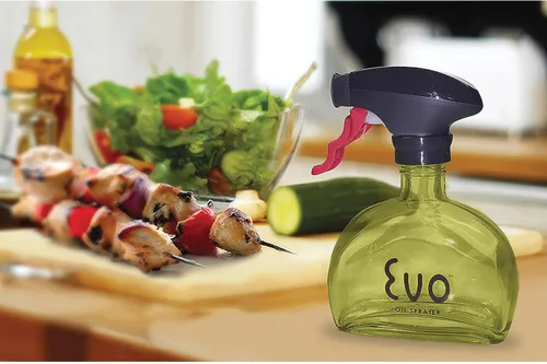Vista 7 de Evo botella pulverizadora de aceite, sin aerosol, para aceites de oliva de cocina