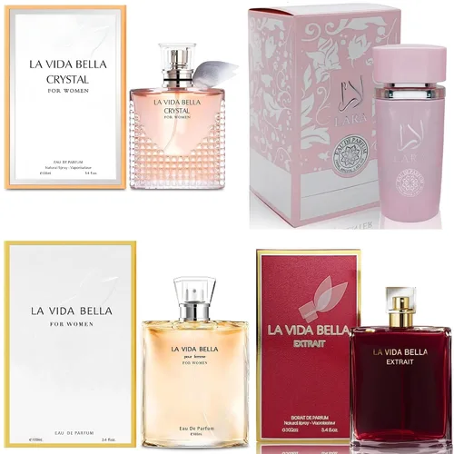 Vista 38 de A CENTER Juego de perfume de 4 piezas para mujer, set de regalo