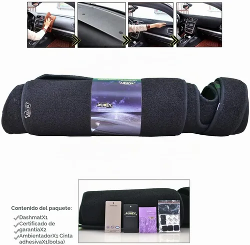 Vista 4 de XUKEY Alfombra de Cubierta para Tablero de Mandos para Land Rover LR3 LR4 Range Rover Sport 2006-2009 Accesorios para Coche Protector contra Rayos