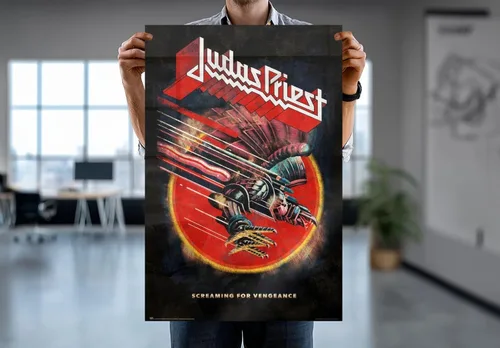 Vista 7 de Judas Priest - Póster de música (Screaming For Vengeance) (Tamaño: 24" x 36") (póster laminado)