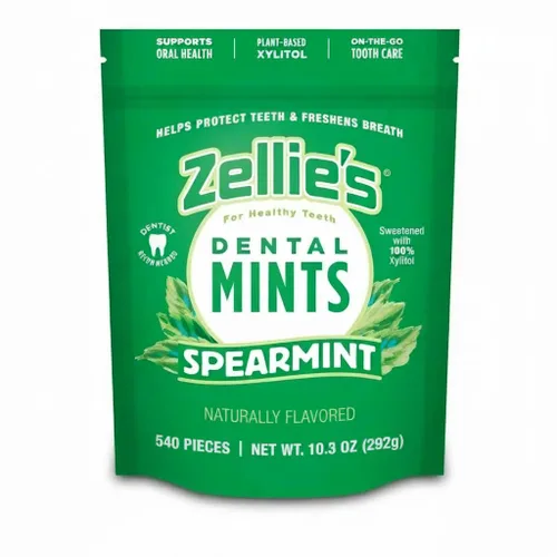 Vista 10 de Zellie's Mentas 100% xilitol de cereza para el aliento Sin aspartamo, sin gluten, mentas veganas y kosher (250 unidades - Paquete de 1)