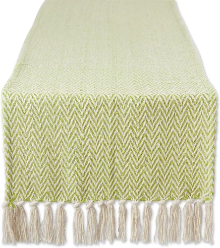 Vista 21 de DII Woven Basic - Camino de mesa Chevron de la colección de mesa, 15 x 72 pulgadas, gris