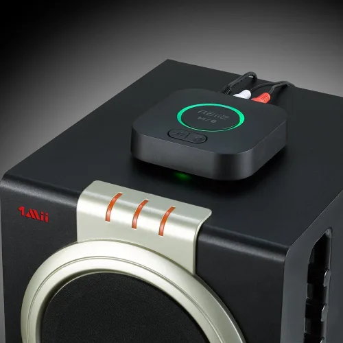 Vista 5 de Receptor Bluetooth de audio, adaptador de audio inalámbrico de alta fidelidad, receptor Bluetooth 4.2 con sonido envolvente 3D AptX baja latencia
