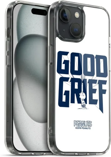 Vista 18 de Head Case Designs Funda de gel con licencia oficial de Peanuts Charlie Brown Good Grief Rock Tees [protección de grado militar] compatible con Apple