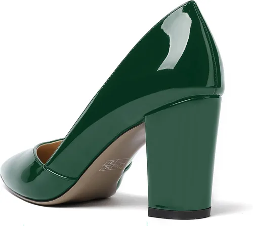 Vista 7 de MODENCOCO Zapatos de tacón alto con puntera puntiaguda para mujer de 3.5 pulgadas