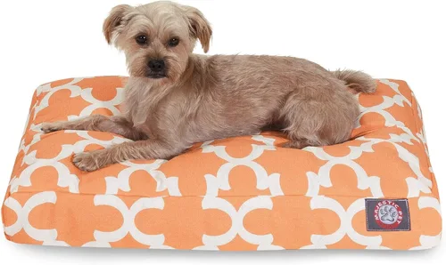 Vista 22 de Majestic Pet Products - Cama rectangular pequeña para perros y mascotas con cubierta extraíble lavable y enrejado gris