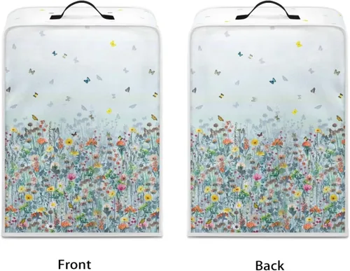 Vista 68 de Funda para cafetera, poliéster, azul, se adapta a la mayoría de máquinas de café estándar, protector resistente al polvo, huellas dactilares Playa
