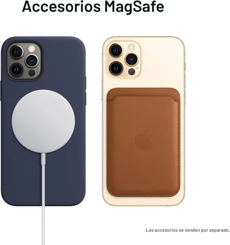 Vista 5 de Apple iPhone 12 Pro Max (128GB, oro) [bloqueado] + suscripción a empresa de telefonía Dorado