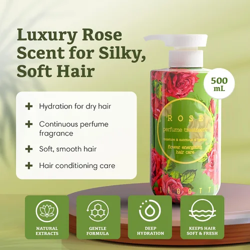 Vista 3 de Jigott - Tratamiento de perfume rosa 16.9 FL OZ/16.9 fl oz, cuidado del cabello K-beauty