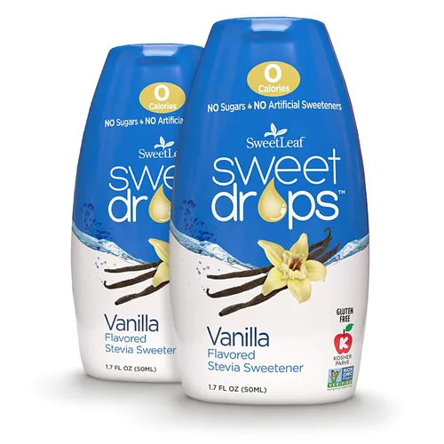 Vista 9 de SweetLeaf Sweet Drops - Edulcorante líquido de stevia saborizado, extracto de stevia, cero calorías, sin gluten, apto para dieta cetogénica, sin