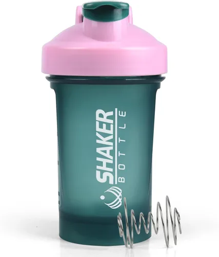 Vista 11 de Botella agitadora, botella agitadora pequeña de 400ml con bola mezcladora, portátil de 14oz para batidos de gimnasio, libre de BPA, 100% a prueba