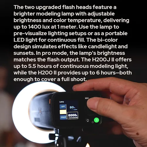 Vista 4 de GODOX AD200 Pro II AD200Pro II 200Ws 2.4G TTL Flash con BD-07