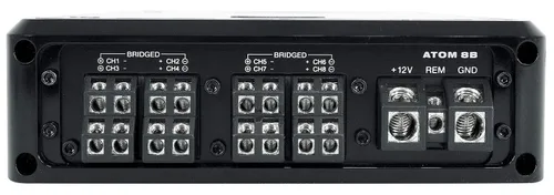Vista 7 de Rockville Atom 8B 3500W Peak/880W RMS Amplificador marino de 8 canales, Bluetooth con emparejamiento automático, cruce ajustable, pantalla