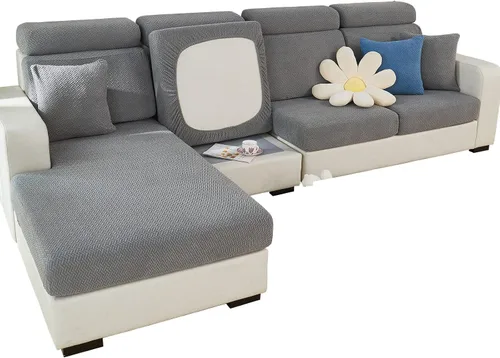 Vista 11 de MIFXIN Funda mágica para sofá, funda elástica universal para cojín seccional en forma de L, protector de muebles para diván