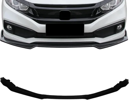 Vista 74 de SCITOO Alerón de borde de parachoques delantero mate negro para Ford Focus ST años 2013-2014 - Spoiler frontal de polipropileno