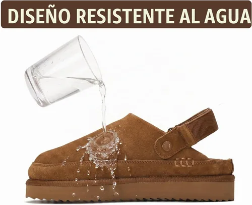 Vista 5 de Project Cloud 100% Genuine Leather Platform Clogs for Women Mules for Women Castaño