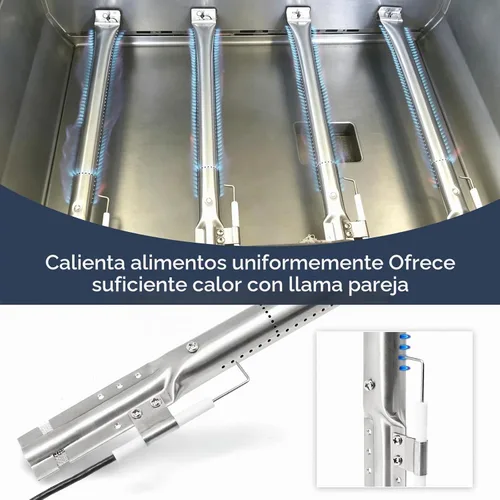 Vista 9 de Criditpid Piezas de repuesto para parrilla Kitchenaid 720-0745B 740-0780 720-0745 720-0733A 720-0745A 720-0733, quemador de parrilla quemador
