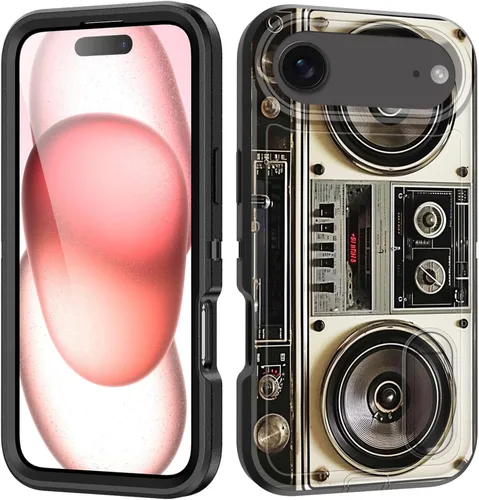 Vista 156 de Funda para iPhone Air con soporte integrado, a prueba de golpes, polvo y caídas, 3 capas, grado militar, funda protectora para iPhone Air de 6.5