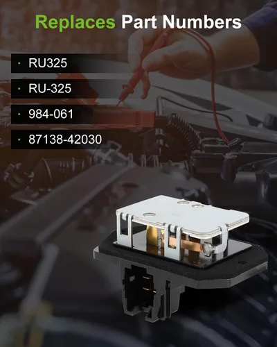 Vista 5 de Regulador de Resistencia del Motor del Ventilador HVAC SCITOO para Toyota RAV4 Base Sport Utility 2001-2005, Toyota RAV4 L Sport Utility 2004-2005