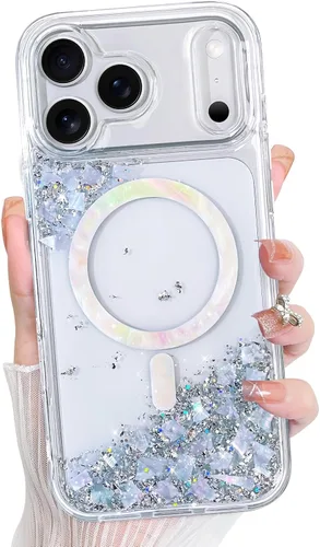 Vista 66 de Bonoma - Funda para iPhone 17 Pro Max 2025 con cristales brillantes, purpurina brillante