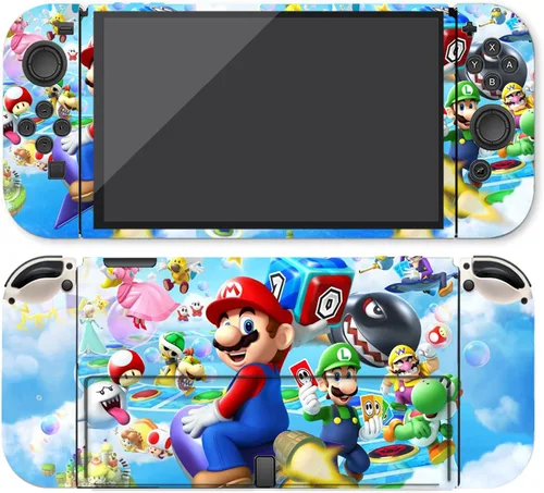 Vista 3 de SadSkins Cubierta completa para Switch OLED Anime Switch OLED Protector OLED Cubierta de piel Adhesivo de vinilo mate (solo interruptor OLED)