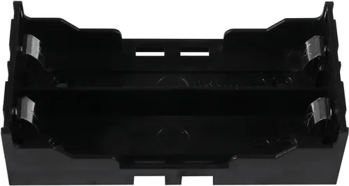 Vista 7 de 6 unids 18650 caja de batería titular 2 ranuras x 3.7 V 18650 caja de almacenamiento de batería, en paralelo negro baterías clip caja con pin