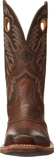 Vista 2 de Ariat Heritage Roughstock - Botas de trabajo de cuero con punta cuadrada para hombre