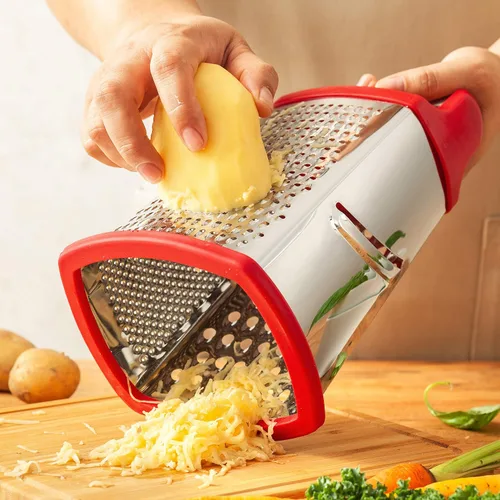 Vista 5 de Spring Chef Paquete de pelador giratorio y rallador profesional XL Box - Rojo
