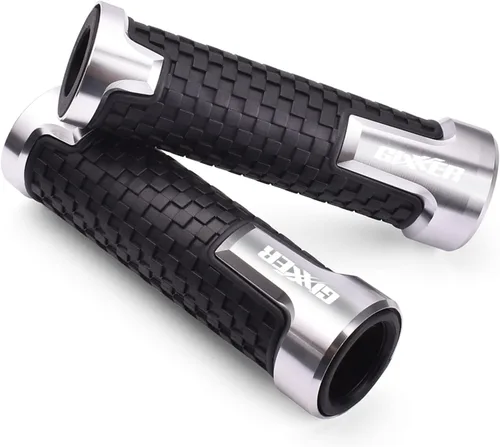 Vista 3 de Empuñaduras de manillar de motocicleta para manubrio de motocicleta, empuñaduras de goma CNC para Suzuki Gixxer 150 Sf 250 Sf Gixxer 155 2020 2021