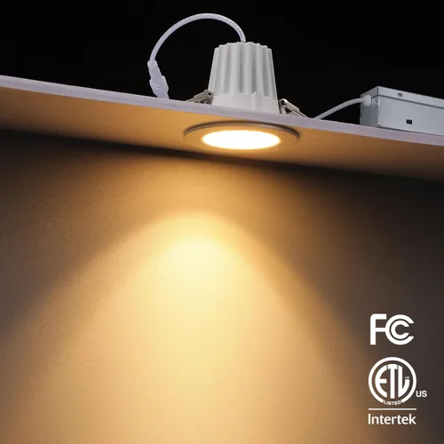 Vista 6 de TORCHSTAR 5CCT - Iluminación LED empotrable de 2 pulgadas con caja de conexiones, 600 lm CRI90+ regulable LED antirreflejo, clasificación IC