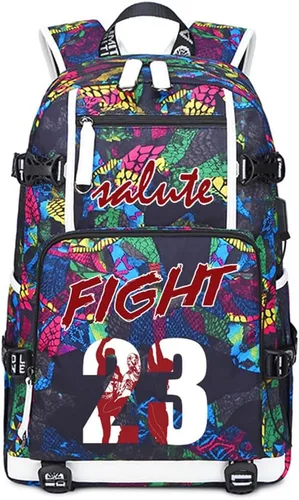 Vista 17 de Basketball Player 23 Multifunction Backpack Travel Daypacks Fans Laptop Bag For Men Wome