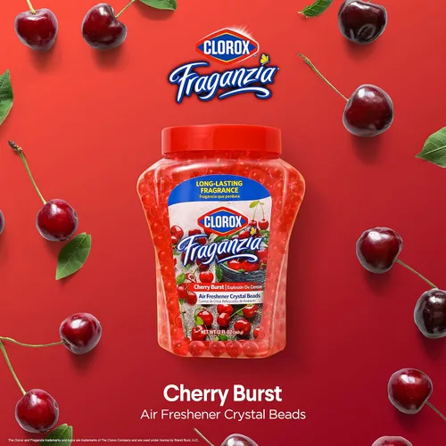 Vista 2 de Clorox Fraganzia Crystal Beads Ambientador, aroma Cherry Burst