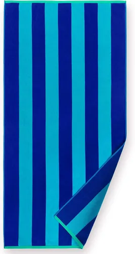 Vista 2 de Softerry - Toalla de playa extrasuave de 30 x 60 pulgadas, toalla absorbente estilo cabaña a rayas, estilo piscina y resort, 100% algodón