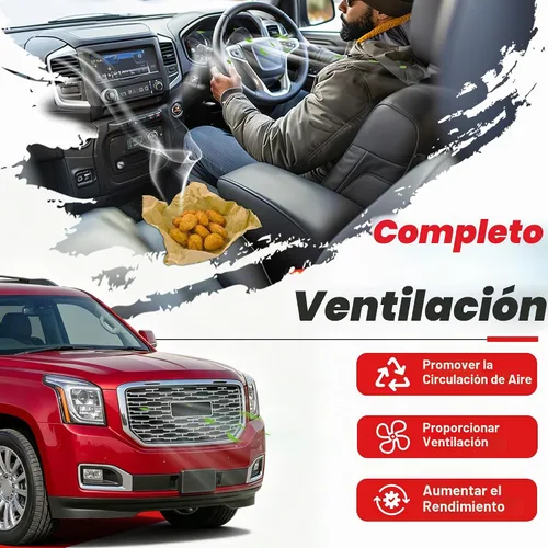 Vista 3 de KUAFU Parrilla Delantera Compatible con GMC Yukon/Yukon XL 2015-2020 Protector de Parachoques Ensamble de Parrilla Plástico ABS Cromo Plateado