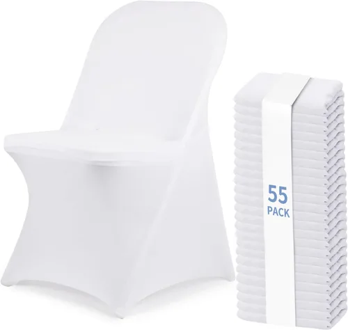 Vista 10 de Fixwal 1 funda elástica negra plegable de elastano para silla