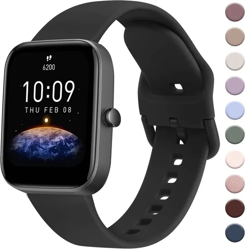 Vista 24 de Banda AK para Amazfit GTS 4 / GTS 4 Mini / GTS 3 / GTS 2 / GTS 2e / GTS 2 mini / GTS / GTR mini, correa deportiva de repuesto suave de 20 mm