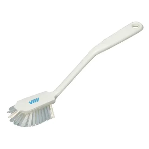 Vista 11 de Dish Brush with Scraper Edge 280mm - Medium Bristles - Black - Food Grade FDA Compliant