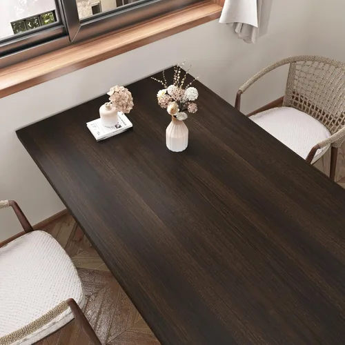 Vista 3 de Wallercity Deed - Papel de contacto de grano de madera marrón para encimeras, papel tapiz de madera para despegar y pegar para baño, cocina, vinilo