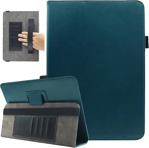 Vista 12 de Funda universal para tablet de 7 y 8 pulgadas, funda protectora con soporte para Android de 7.0 a 8.5 pulgadas con correa de mano y ranuras