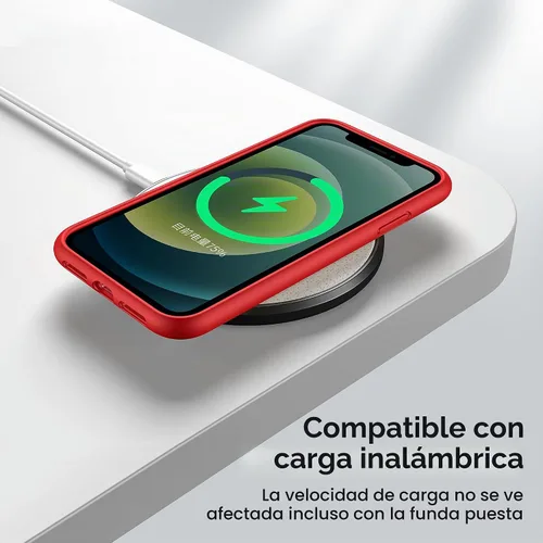 Vista 6 de CellEver - Funda de silicona resistente para iPhone 11 [protección de cámara] [revestimiento antiaceite] protección militar contra caídas