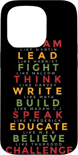 Vista 14 de iPhone 16 African American Men Women Kids Black History Month Case