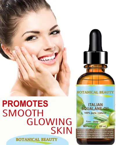 Vista 5 de Botanical Beauty SQUALANE Aceite natural sin diluir 100% puro de oliva italiano 100% ultra puro hidratante para rostro, piel, cuerpo y cabello.